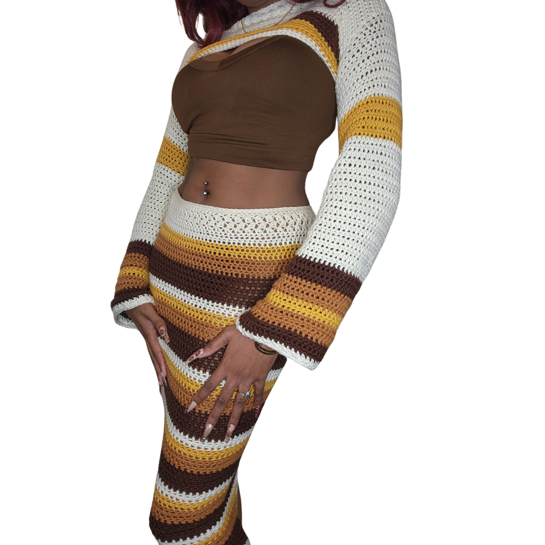 Iced Coffee Cropped Sweater