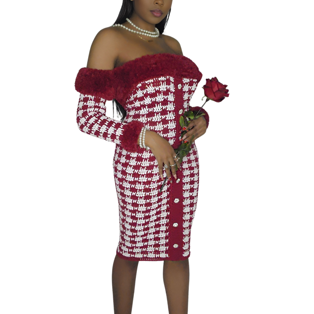 Houndstooth Tea Dress
