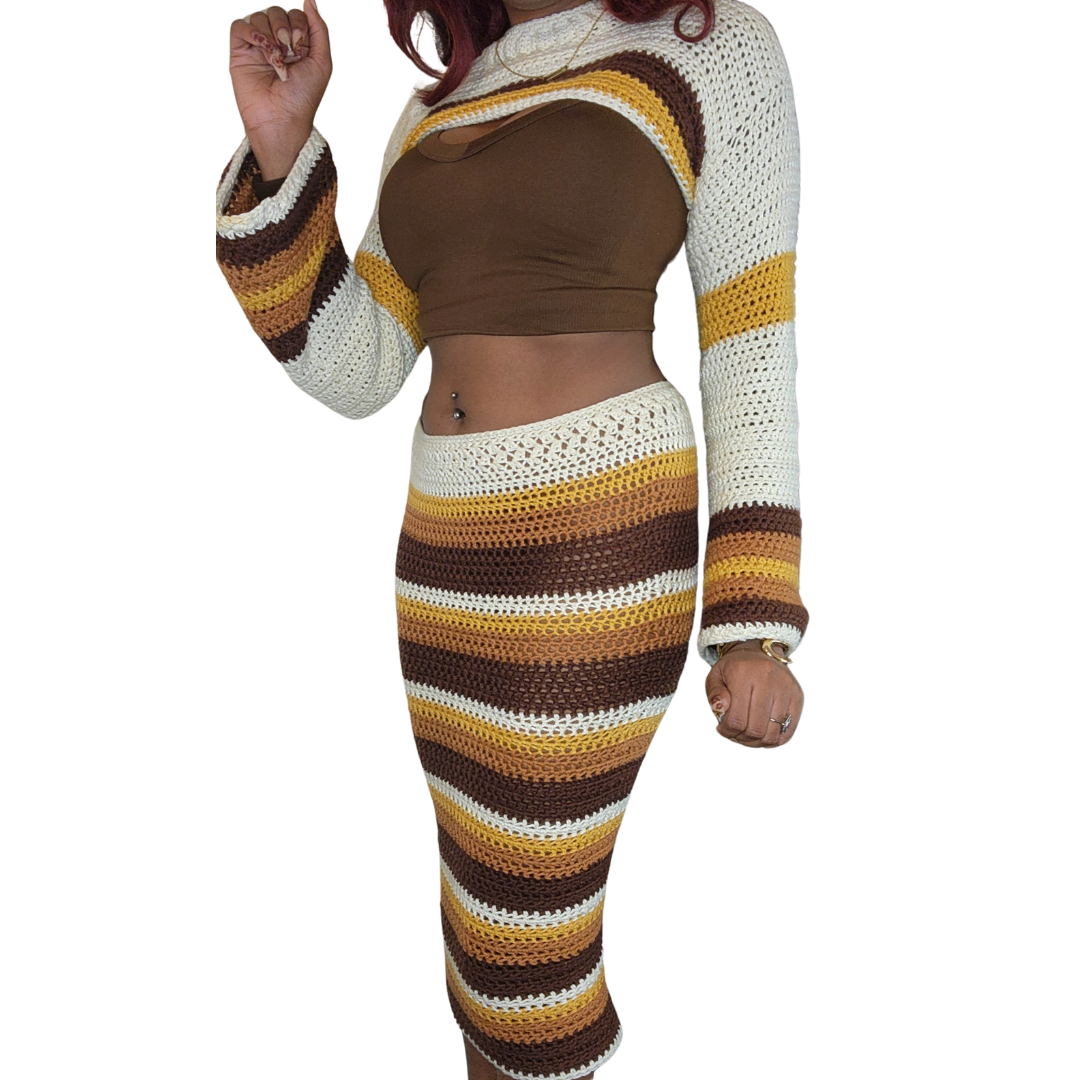 Iced Coffee Cropped Sweater
